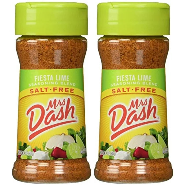 Mrs. Dash Fiesta Lime All Natural Seasoning Blend 2.4 Oz (2 Pack)