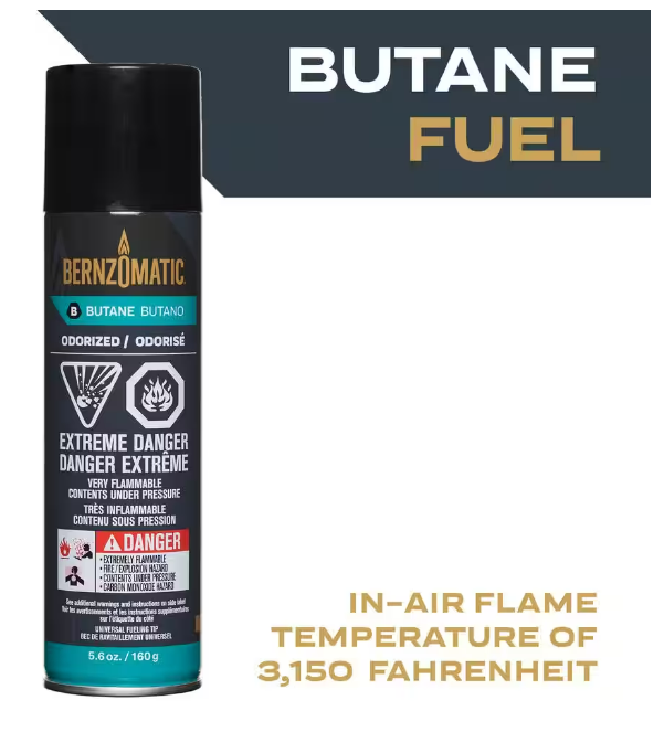 combustible butano bernz o matic