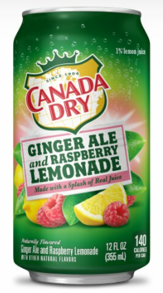 Canada Dry Raspberry Lemonade 12oz Cans (12 pack)