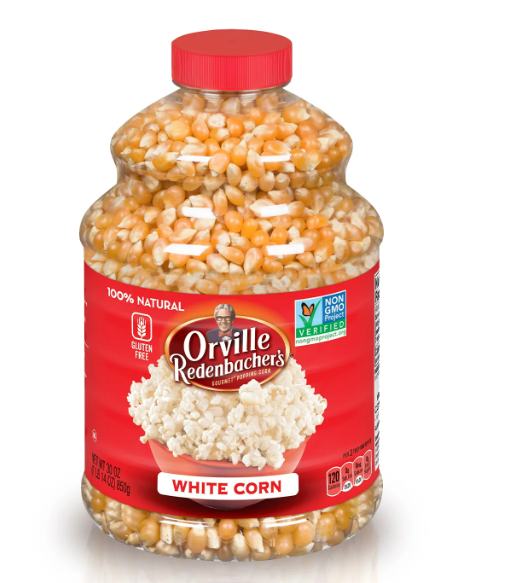 Orville Redenbacher Popcorn Lovers 2 Pack - 30 Ounce White Popcorn Kernels and 16 Ounce Butter Oil - Bundled by Louisiana Pantry