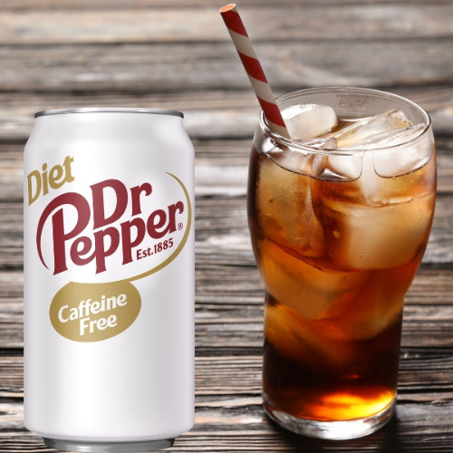 Caffeine Free Diet Dr Pepper Soda 24 Pack 12oz Cans