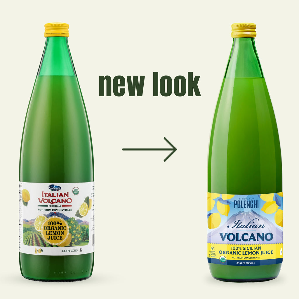 Organic Italian Volcano Lemon Juice, 33.8 oz