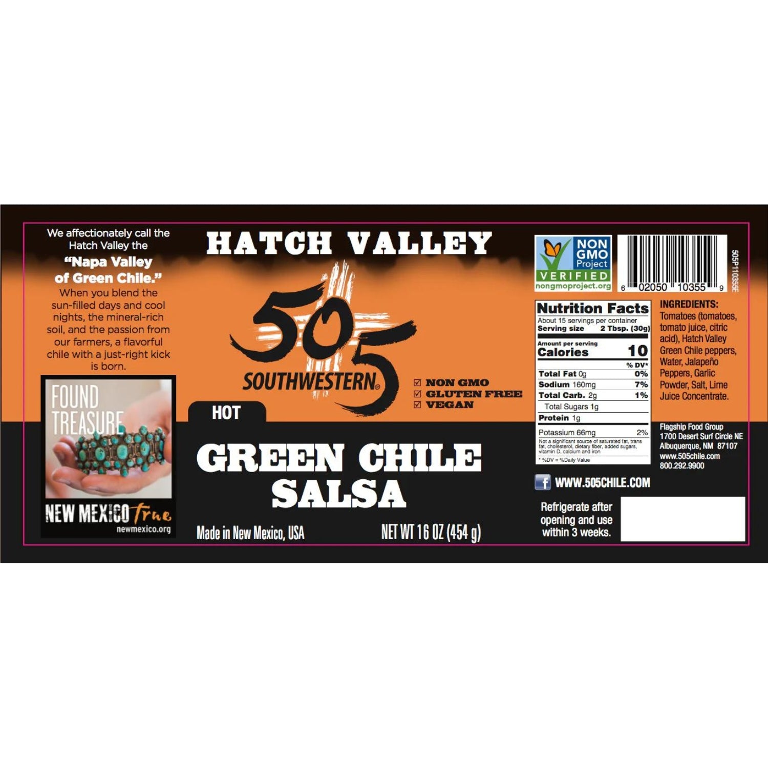 505 Southwestern Hot Green Chile Salsa - 16 oz – Louisiana Pantry