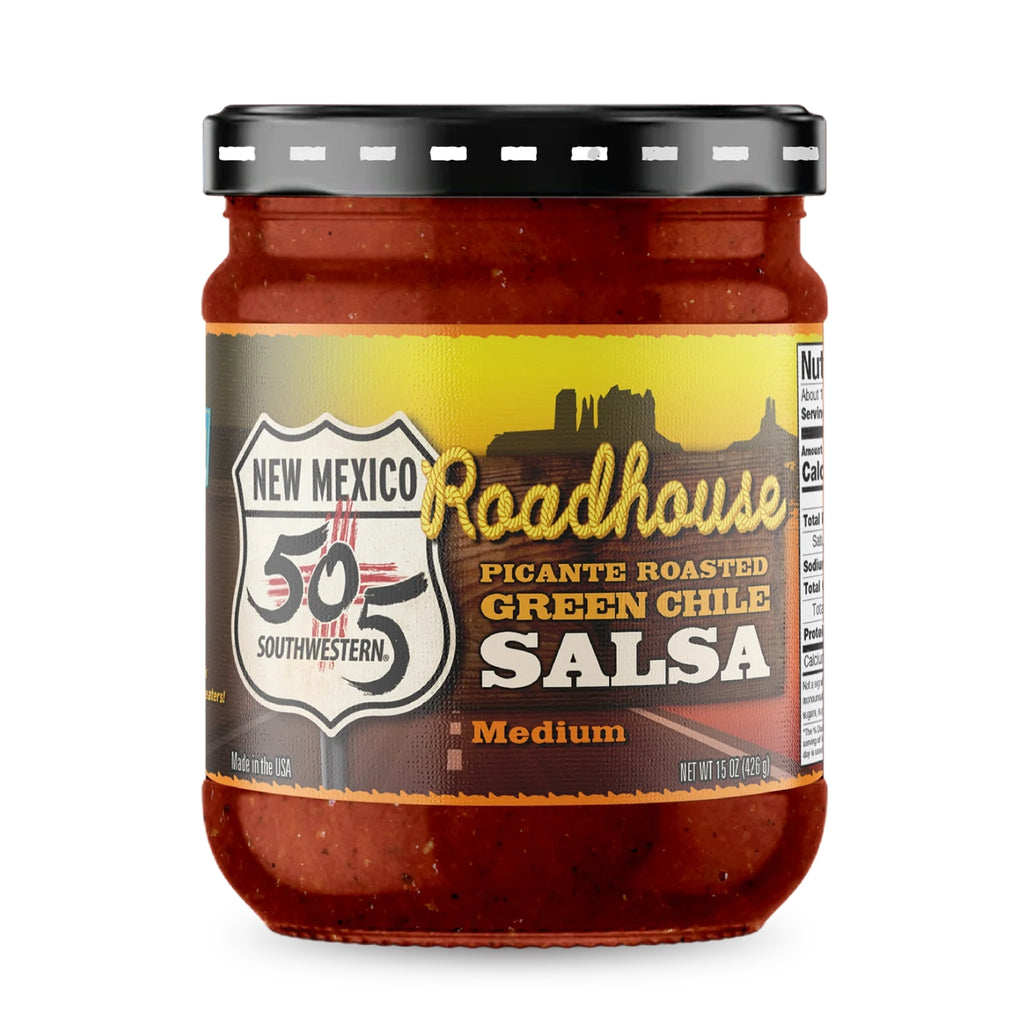 505 Southwestern Roadhouse Picante Roasted Green Chile Salsa - 15 oz
