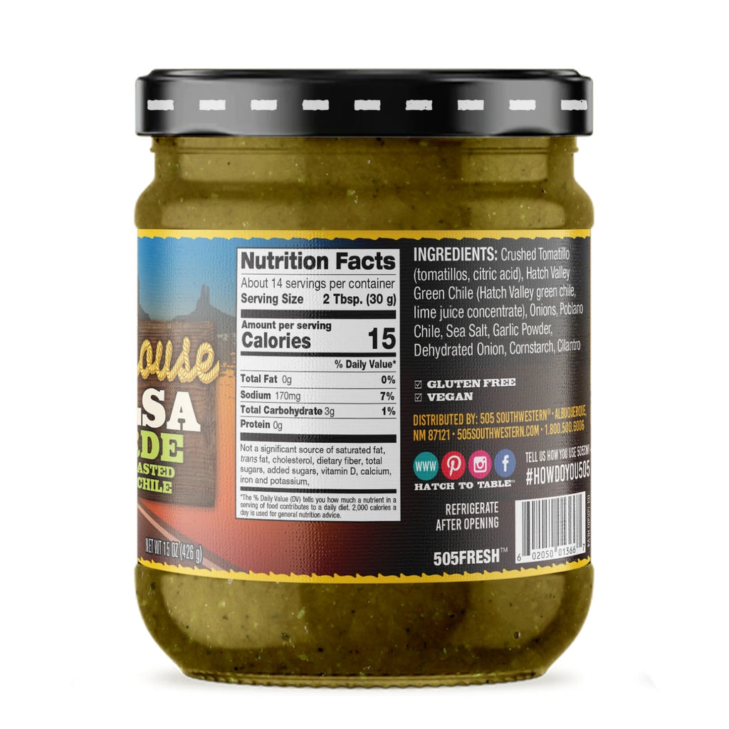 505 Southwestern Roadhouse Salsa Verde with Roasted Green Chile - Mild - 15 oz