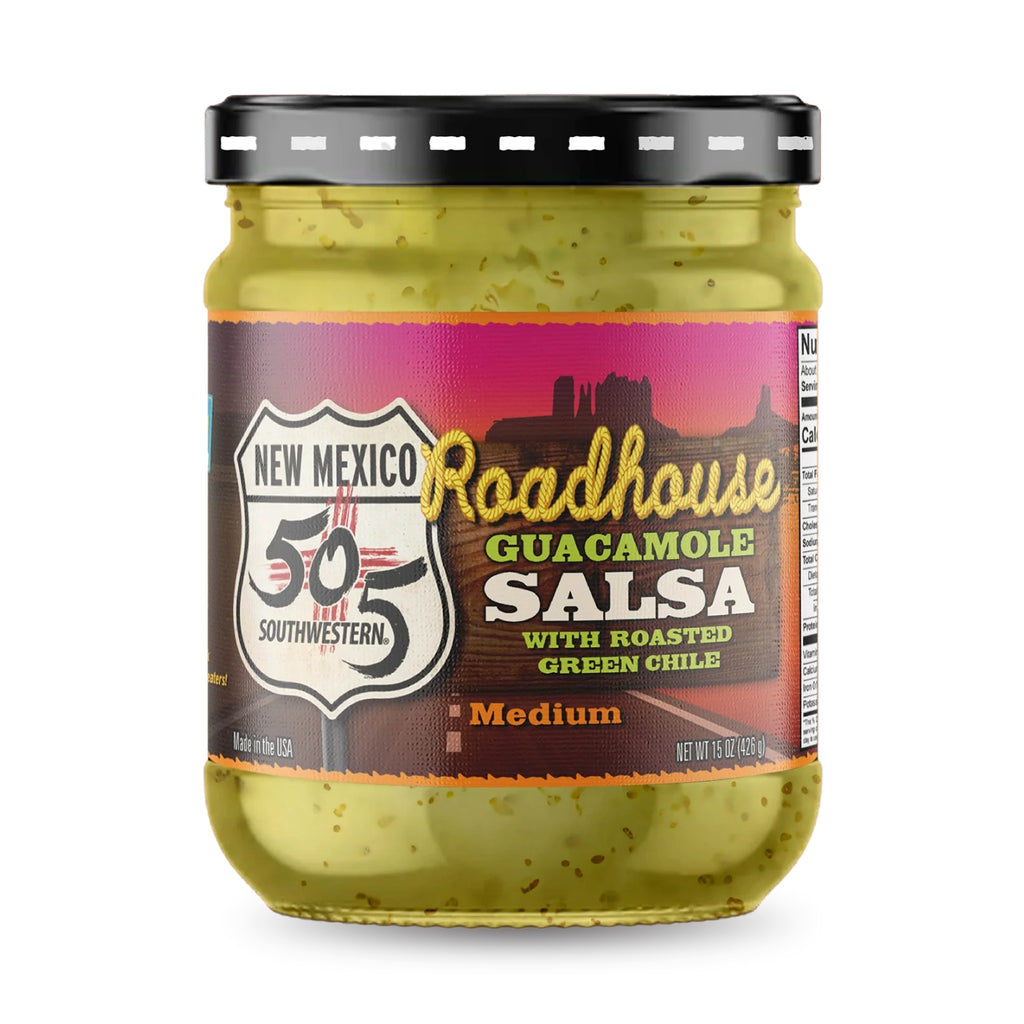 505 Southwestern Roadhouse Guacamole Salsa with Roasted Green Chile - Medium - 15 oz