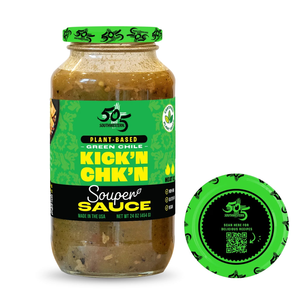 505 Southwestern Plant Protein Green Chile Kick'N Chk'N Souper Sauce - 24 oz