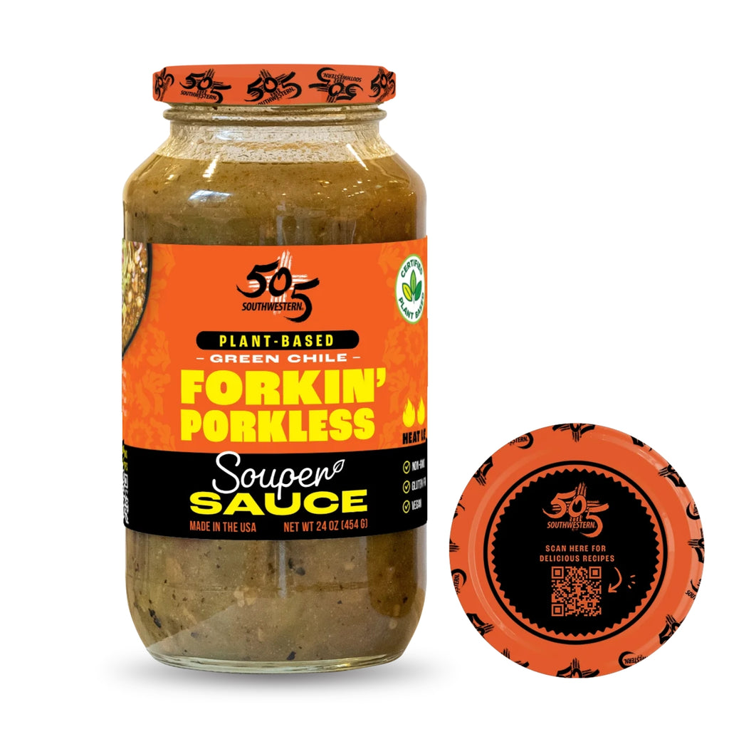 505 Southwestern Plant Protein Green Chile Forkin' Porkless Souper Sauce - 24 oz