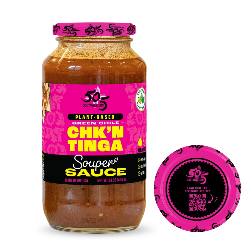505 Southwestern Plant Protein Green Chile Chk'N Tinga Souper Sauce - 24 oz