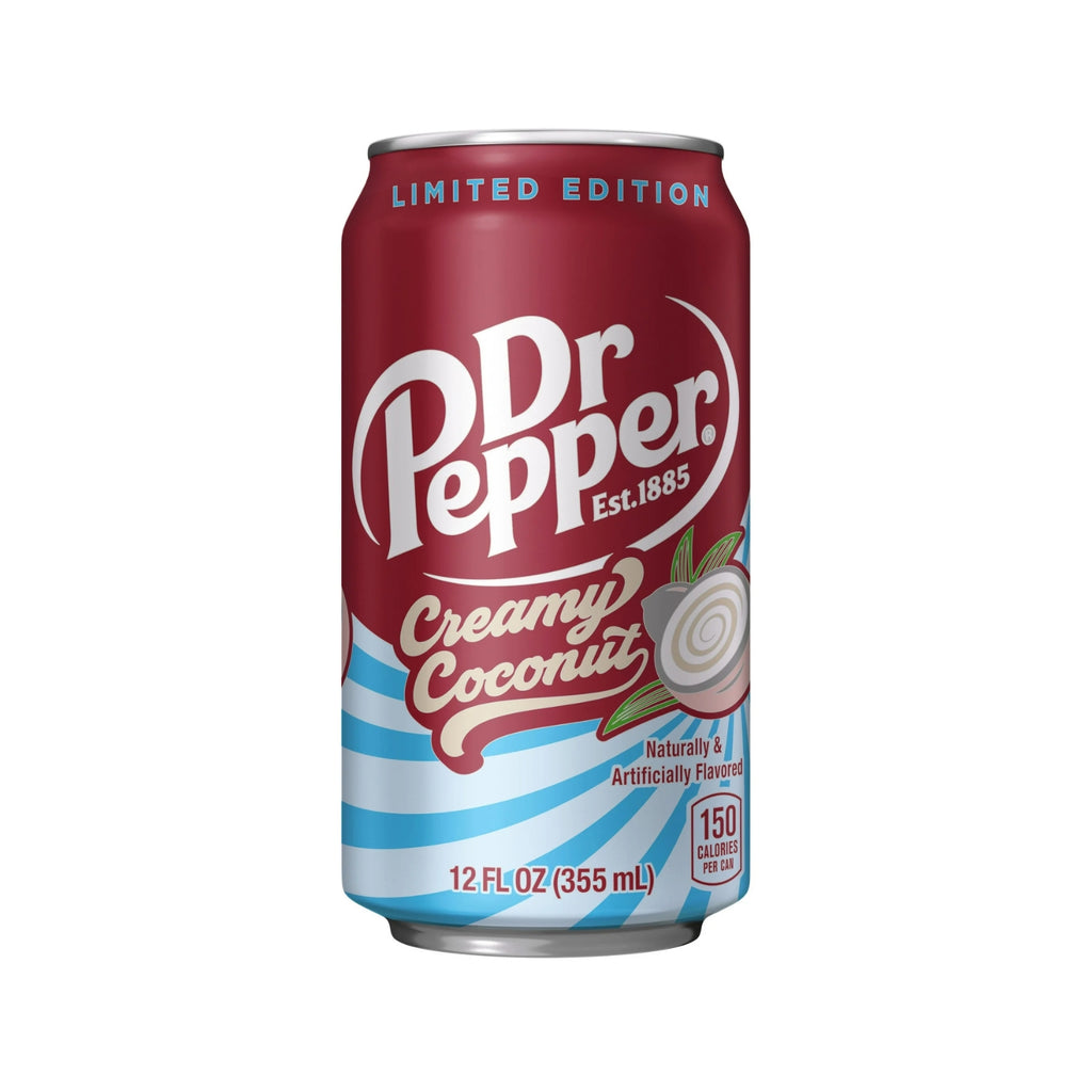 Dr Pepper Creamy Coconut Soda 24 Pack 12 oz Cans