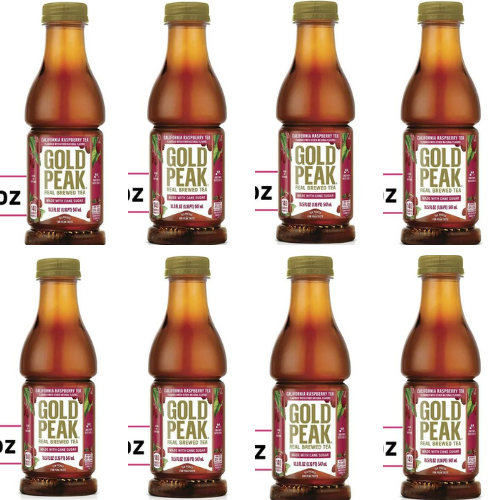 Gold Peak California Raspberry Tea 18.5oz Bottles, 8 Pack