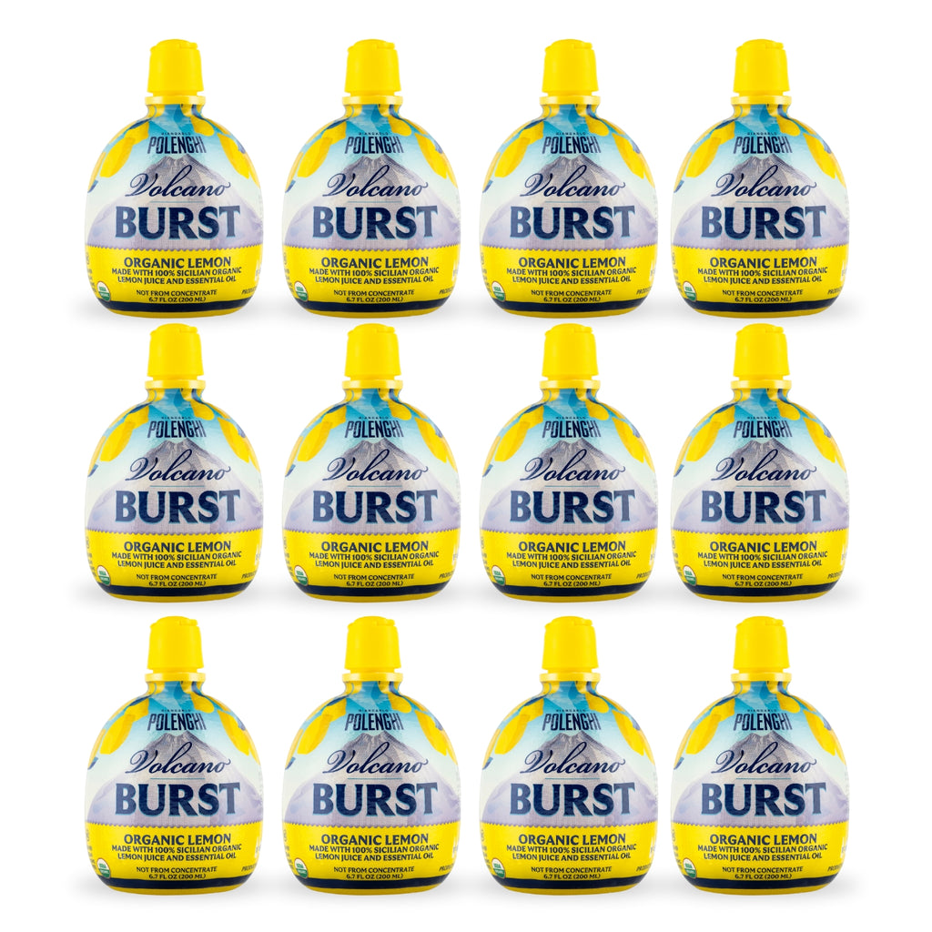 Italian Volcano Lemon Burst – Organic 6.7oz Bottles (Pack of 12)