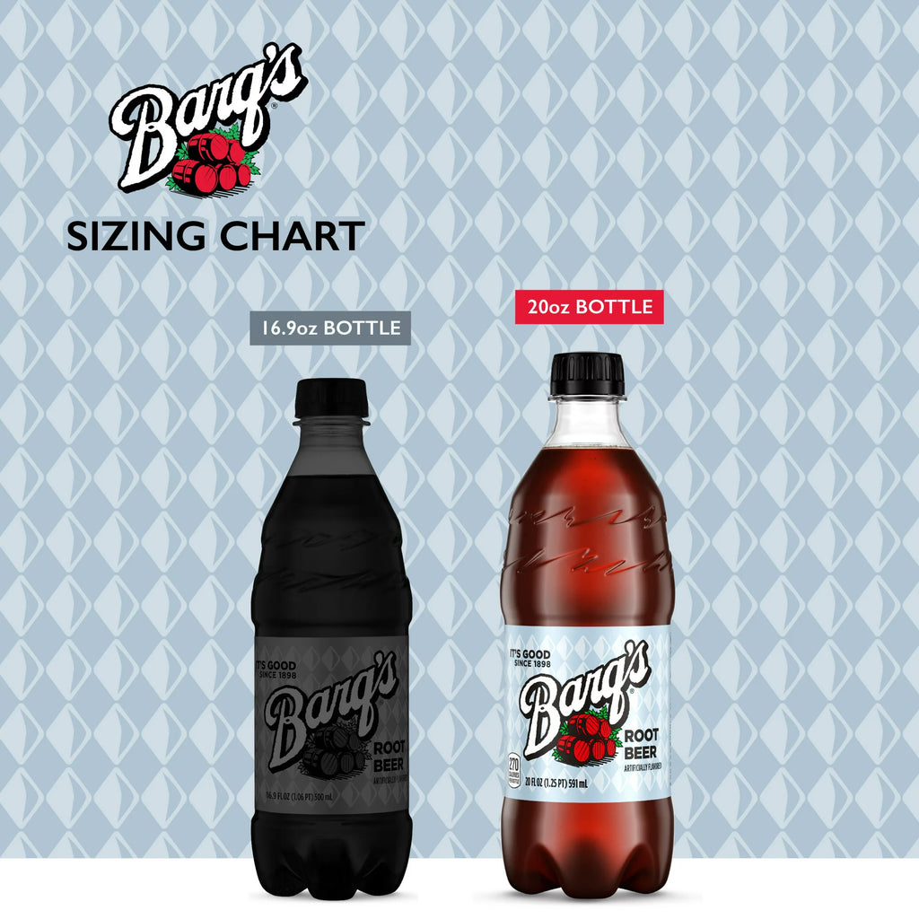 Barq's 20 oz Soda Bottles (Pack of 16, Total of 320 FL OZ)