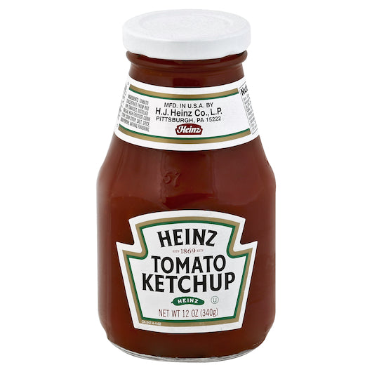 Heinz Ketchup Glass Bottles, 21 LB