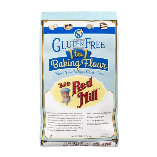 Bob's Red Mill Natural Foods Inc Gluten Free 1 To 1 Baking Flour, 25 Pounds