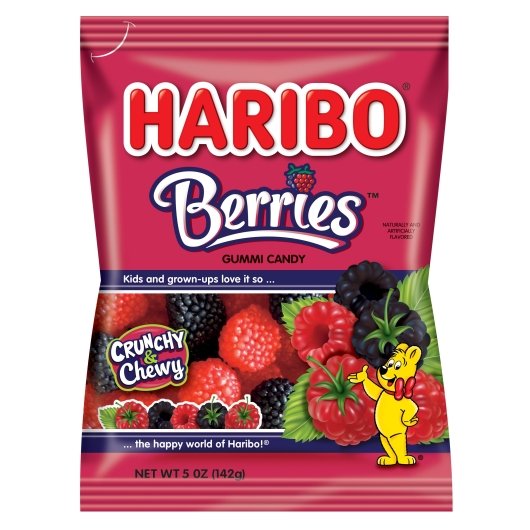 Haribo Confectionery Berries Gummi Candy, 5 Ounces