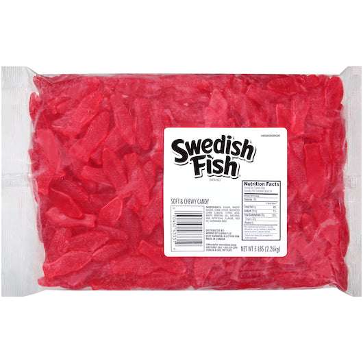 Swedish Fish Candy Red Bulk Bag, 5 Pound