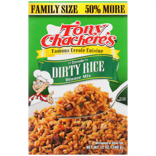 Tony Chachere's Creole Dirty Rice Dinner Mix (Family Size) 12 oz
