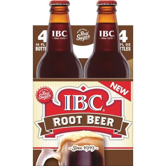 IBC Rootbeer With Cane Sugar Glass Bottle - 12 Pack