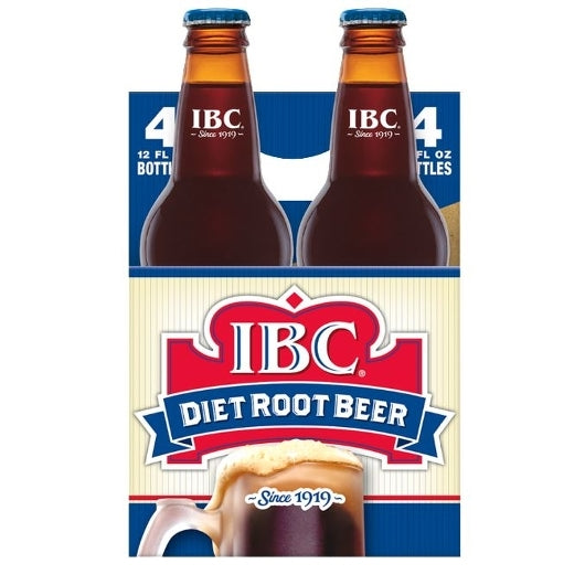 IBC Diet Root Beer Glass Bottle - 12 Pack