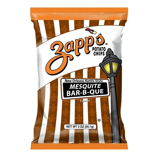 Zapp's Potato Chips Mesquite BarBQue Chips, 2 Ounces Louisiana Pantry
