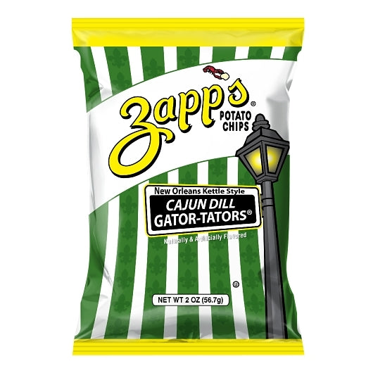 Zapp's Potato Chips Zapp's Cajun Dill Gator-Tator Potato Chips, 2 Ounces