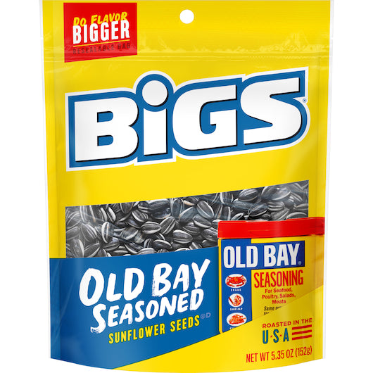 Bigs Old Bay Seasoned Shelled Sunflower Seeds, 5.35 Ounces