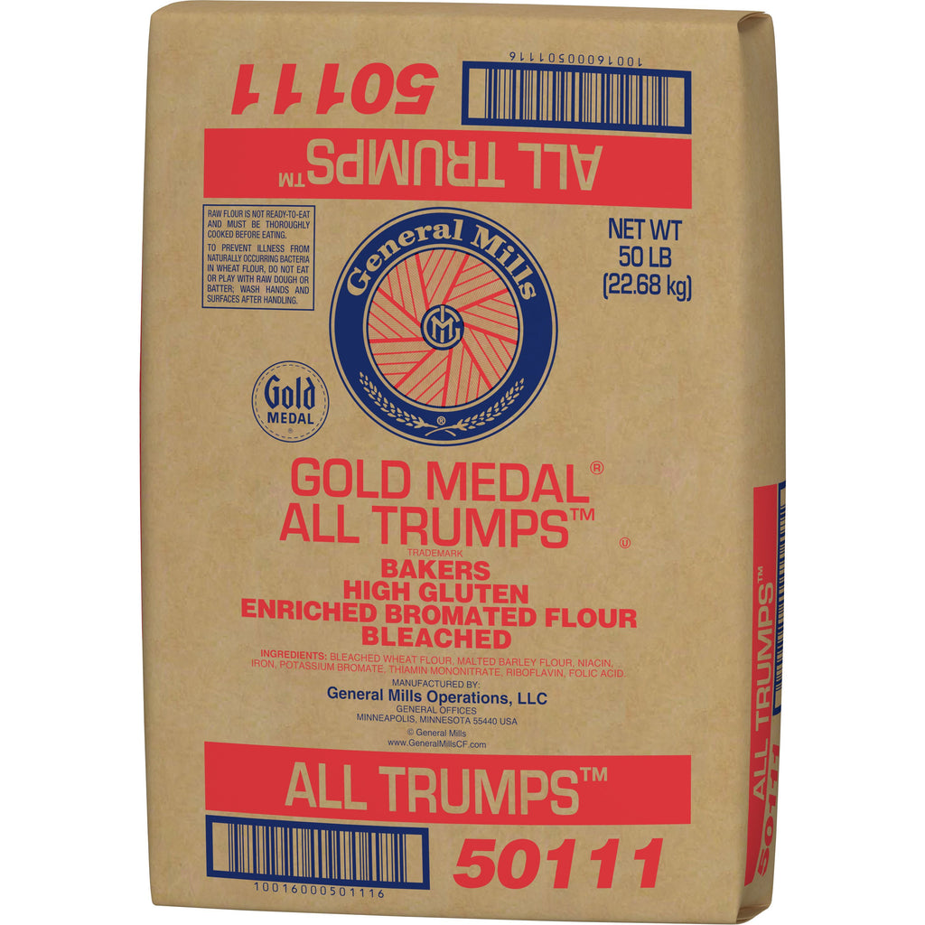 Gold Medal All Trumps Flour Bleached Bromated Malted Enriched 50 lb