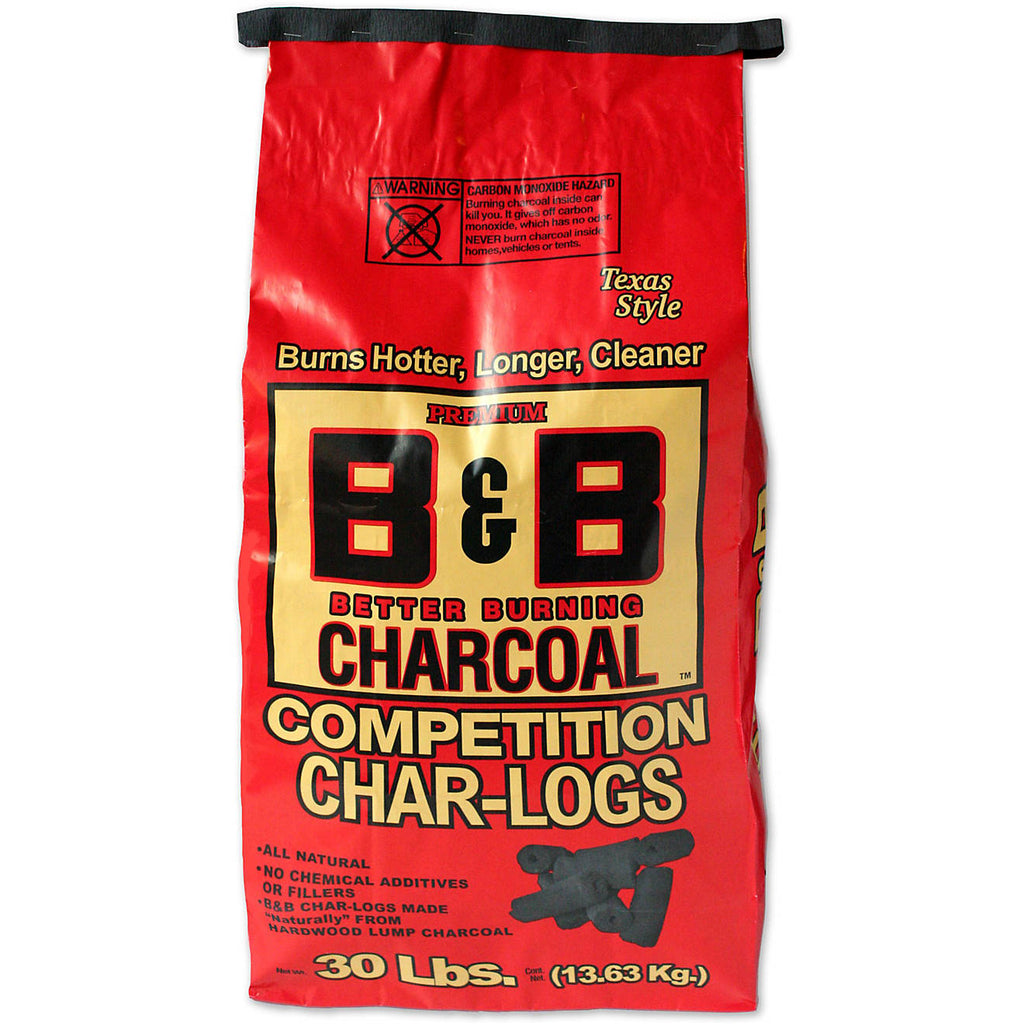 B & B Competition Char-logs Charcoal, 30 Lbs