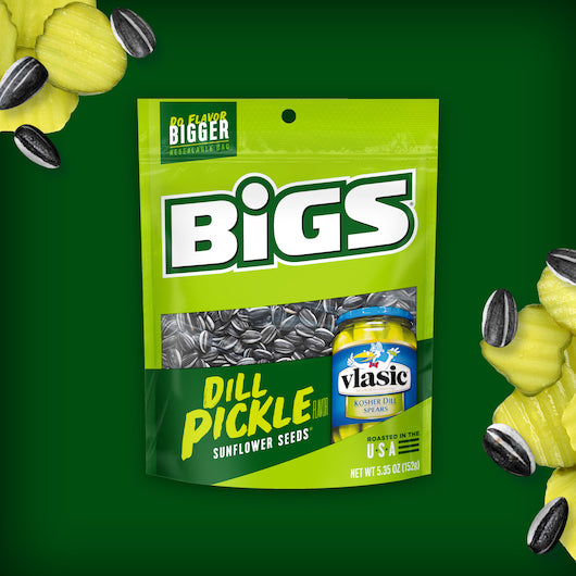 Bigs Vlasic Dill Pickle Sunflower Seeds, 5.35 Ounces Louisiana Pantry