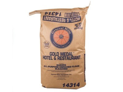 Gold Medal Hotel & Restaurant Bakers All-Purpose Flour Bleached Enriched Malted 50 lb