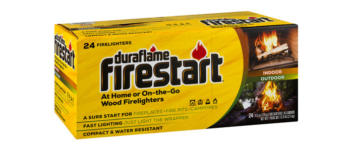 Duraflame 24 Pack of Firestart Indoor/Outdoor Firelighters 02441 4.5oz