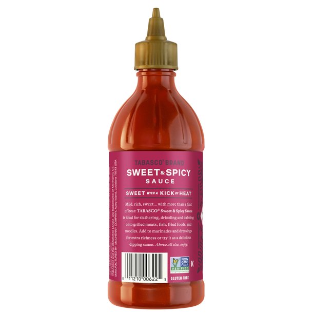 Tabasco Sweet & Spicy Sauce in 11 Ounce Plastic Bottle