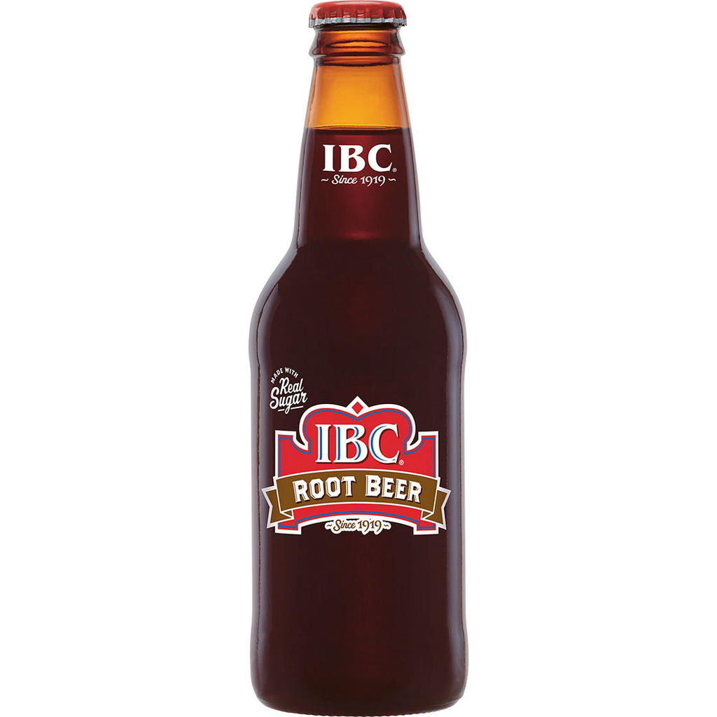 IBC Rootbeer With Cane Sugar Glass Bottle - 12 Pack