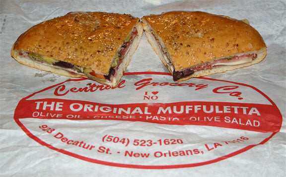 Central Grocery New Orleans Muffuletta Olive Salad HOT 16oz
