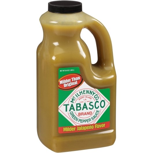 Tabasco Green Pepper Hot Sauce Bulk, 0.5 Gallon