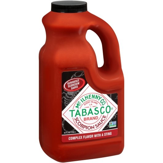 Tabasco Scorpion Sauce Hot Sauce Bulk, 0.5 Gallon