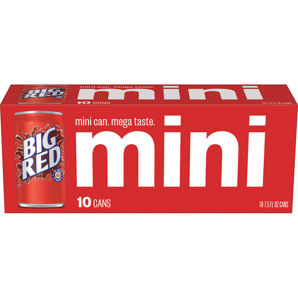 Big Red Soda 7.5 oz Mini Can 30 Pack