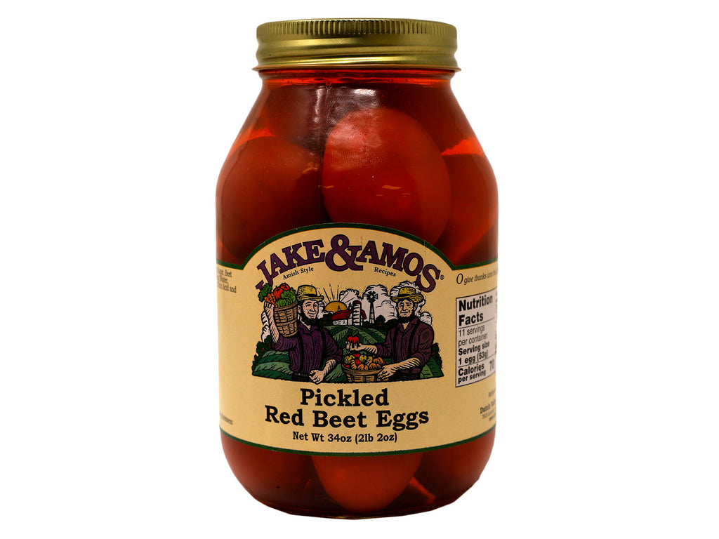 Jake & Amos Red Beet Pickled Eggs 34oz