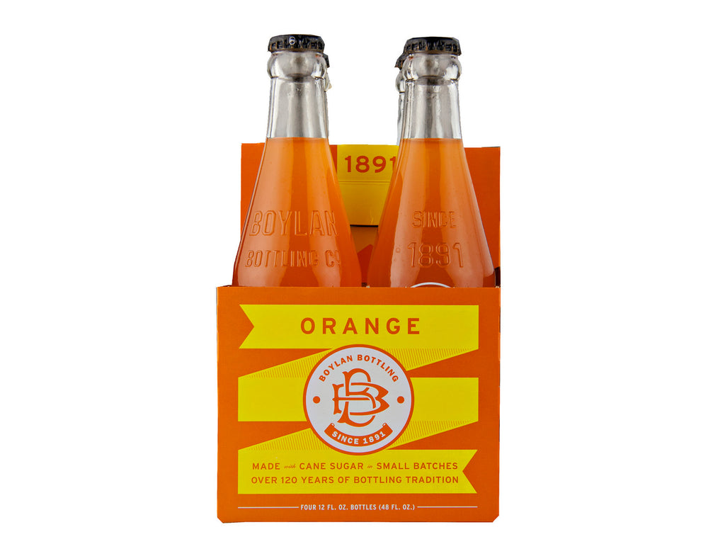 Boylan Cane Sugar Soda, Orange 12oz