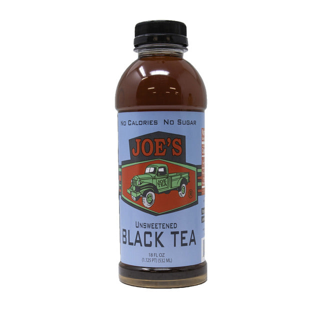 Joe Tea Unsweetened Black Tea (18oz plastic) - 12 Pack