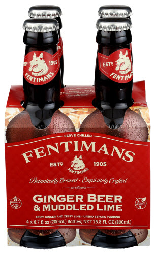 Fentiman's Mixer Ginger Beer & Muddled Lime 12 Pack 6.7 fl oz
