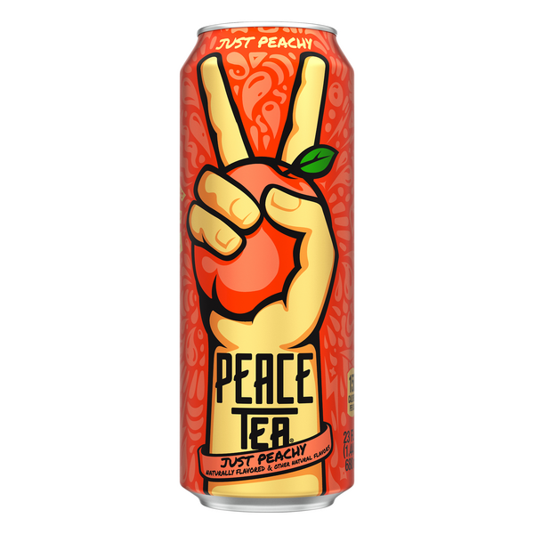 Peace Tea Just Peachy 23 oz Cans - 12 Pack