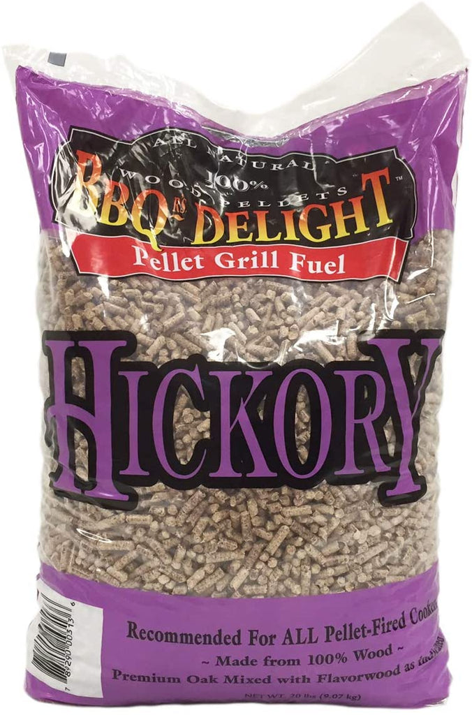 BBQer's Delight 20 lb Hickory Smoking Pellet Grill Fuel