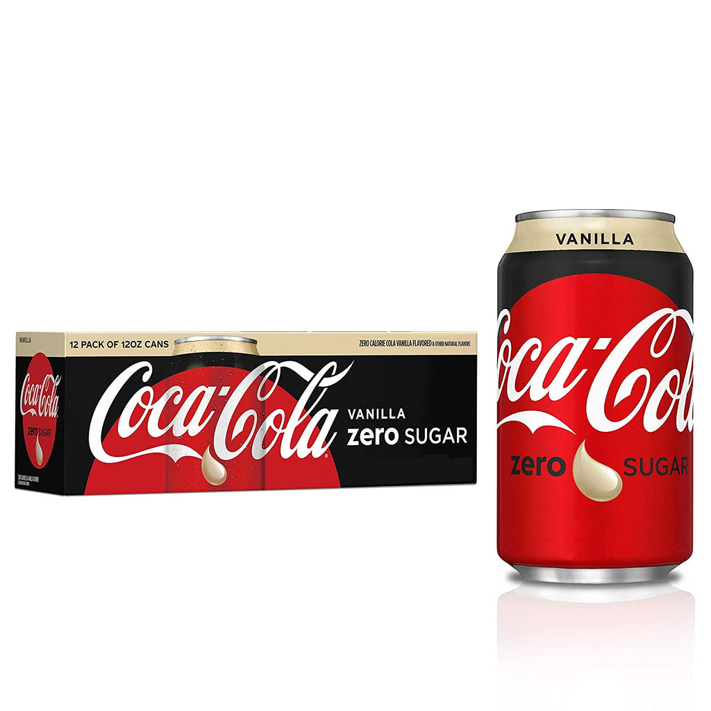 Coca-Cola Zero Vanilla Soda 24 Pack 12 oz Cans