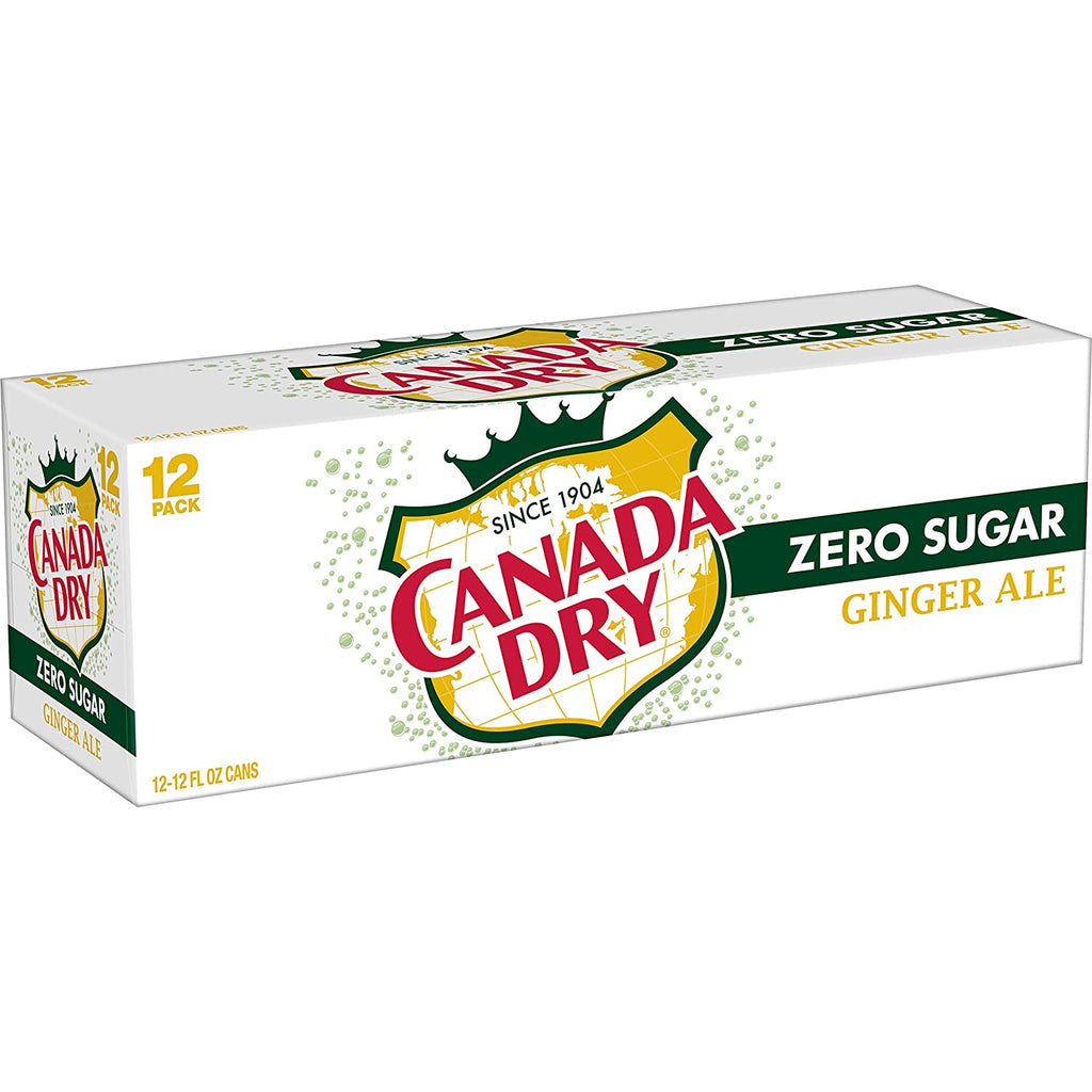 Canada Dry Zero Sugar 12 oz Can - 24 Pack