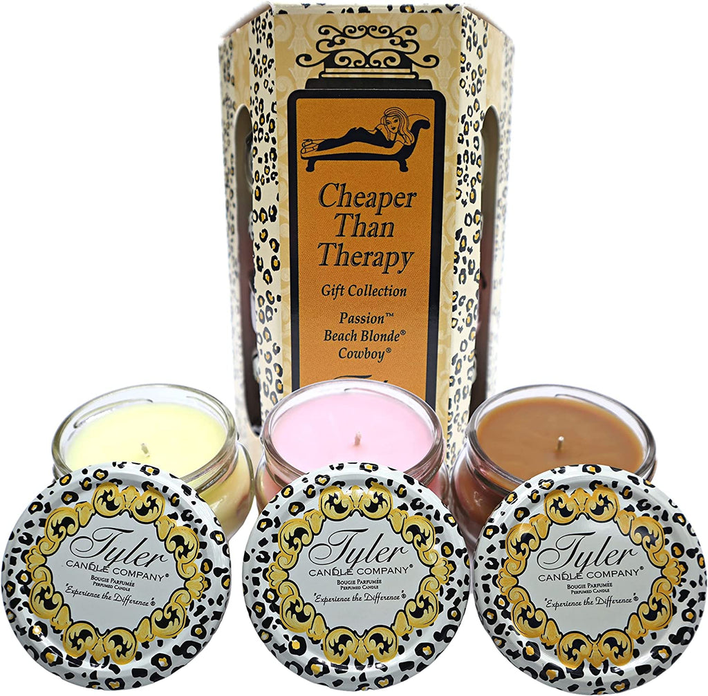 Tyler Candle Cheaper Than Therapy Gift Set - 3 Candles 3.4oz