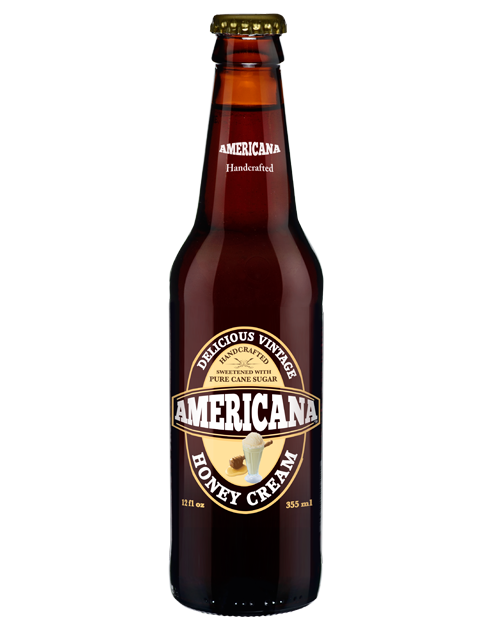 Americana Honey Cream Soda - 12 pack