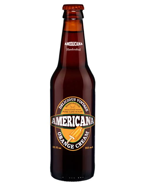 Americana Orange Cream Soda - 12 Pack