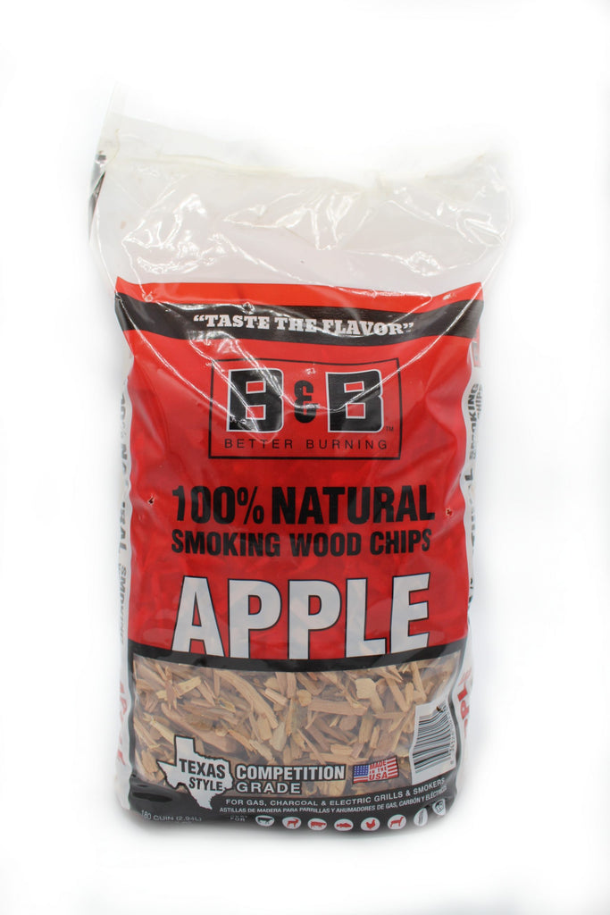 B & B - Apple Smoking Wood Chips - 180 cu. in.